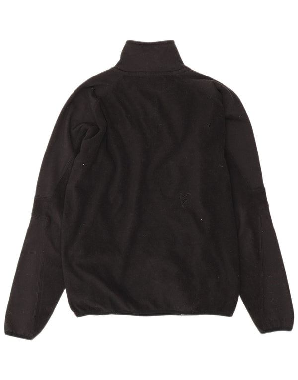 Męski sweter polarowy KAPPA z zamkiem błyskawicznym, duży, czarny poliester