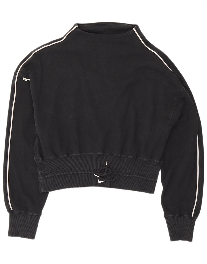 Damska bluza dresowa Nike UK 14, średnia czarna bawełna