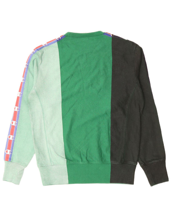 Męski sweter Champion Reverse Weave Sweatshirt Small Green Colorblock