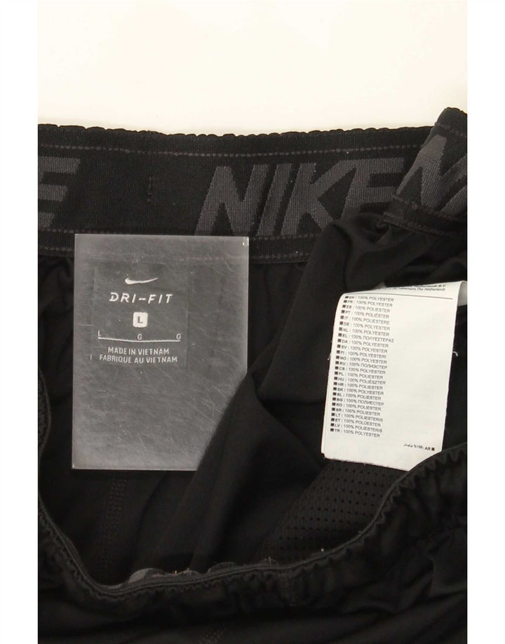Nike męskie spodenki sportowe Dri Fit duże czarne poliester