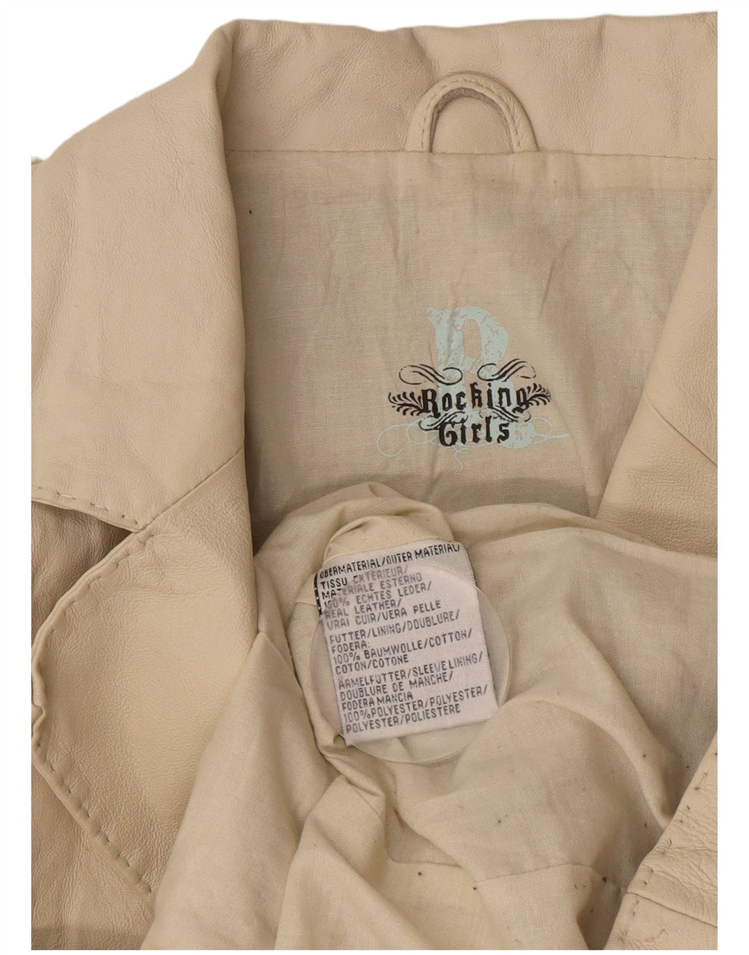 Vintage damska marynarka wojskowa zapinana na 3 guziki UK 14, średnia biel