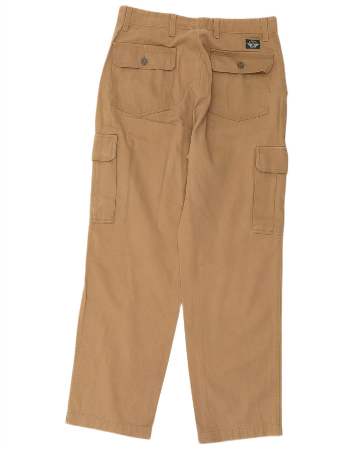 Męskie proste spodnie cargo Dockers W31 L30 Brązowa bawełna