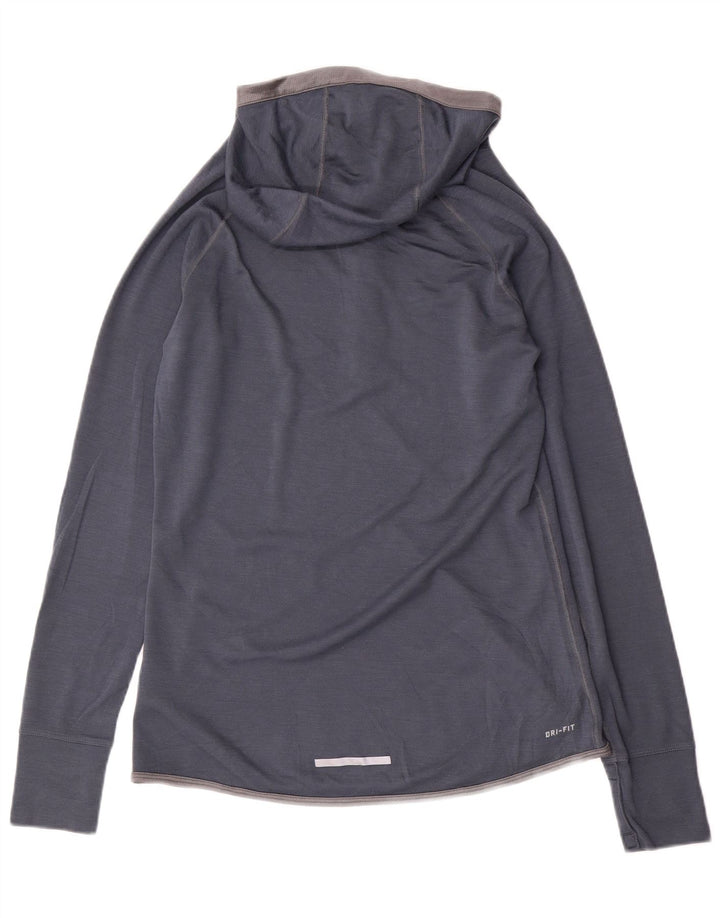 Damski dres z kapturem i kapturem NIKE Dri Fit, rozmiar UK 14, duży, granatowy