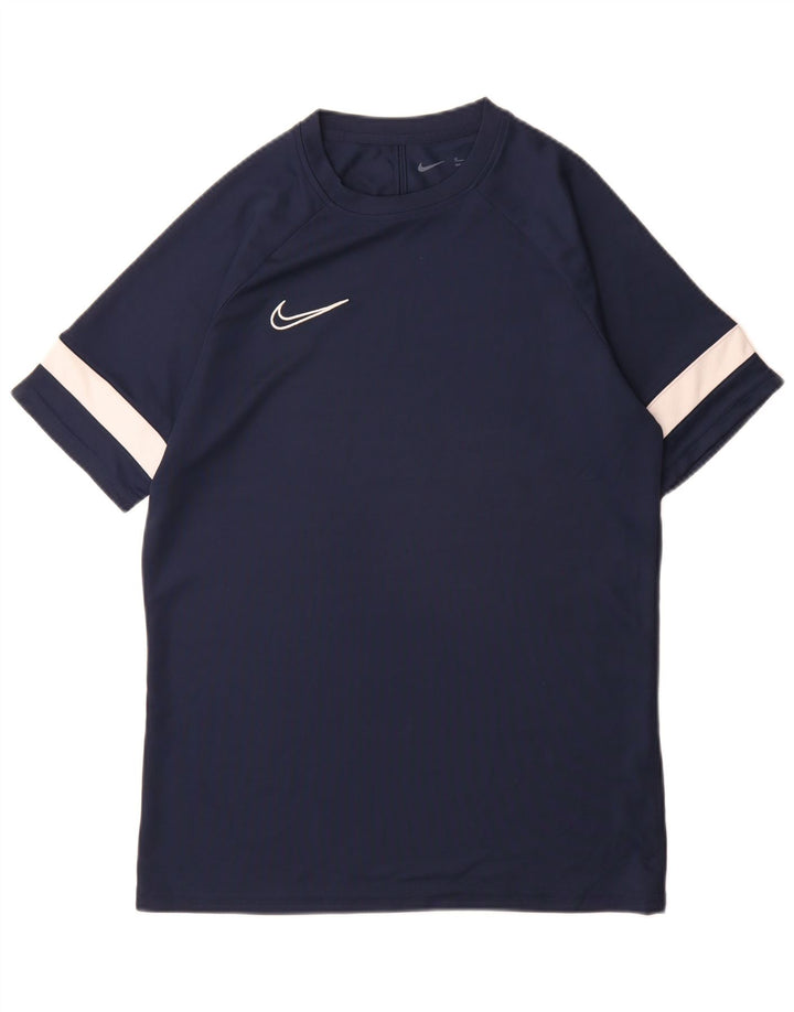 T-shirt męski Nike Dri Fit, średni granatowy kolor, blok