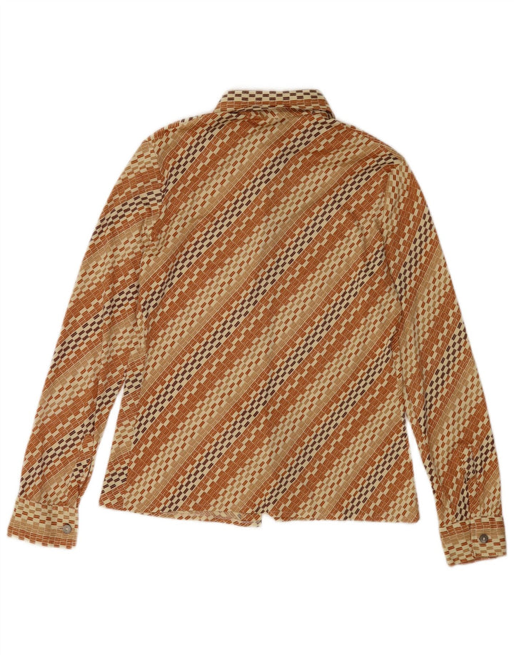 Koszula damska vintage IT 48 XL w brązowe paski