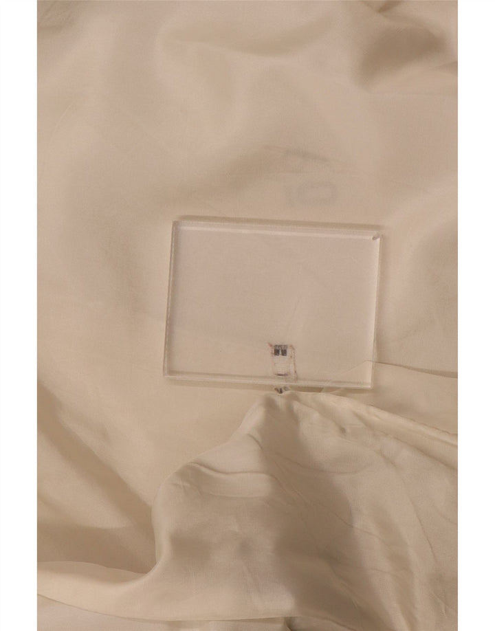 Vintage damska marynarka oversize z podwójnymi piersiami UK 14, średnia biel