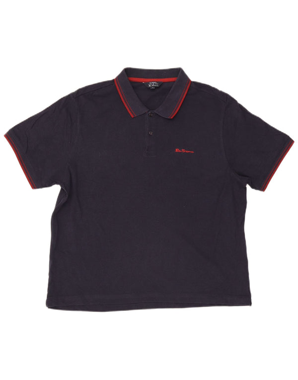 Męska koszulka polo Ben Sherman XL, granatowa, bawełniana