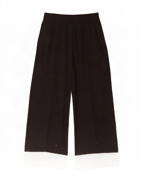 Marks & Spencer Damskie spodnie codzienne z szerokimi nogawkami UK 12 Medium W30 L29 Czarne