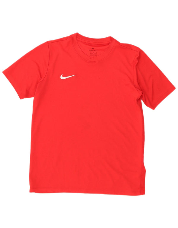 T-shirt chłopięcy Nike 13-14 lat XL, czerwony, poliestrowy, sportowy