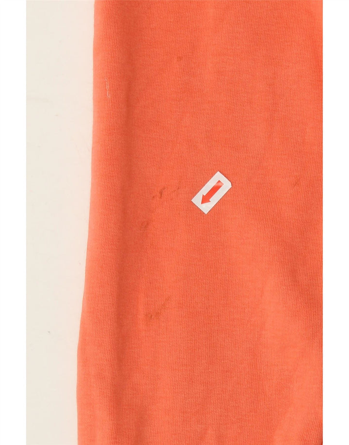 PUMA Womens Graphic Hoodie Jumper UK 12 Medium Orange Vintage Puma and Second-Hand Puma from Messina Hembry 