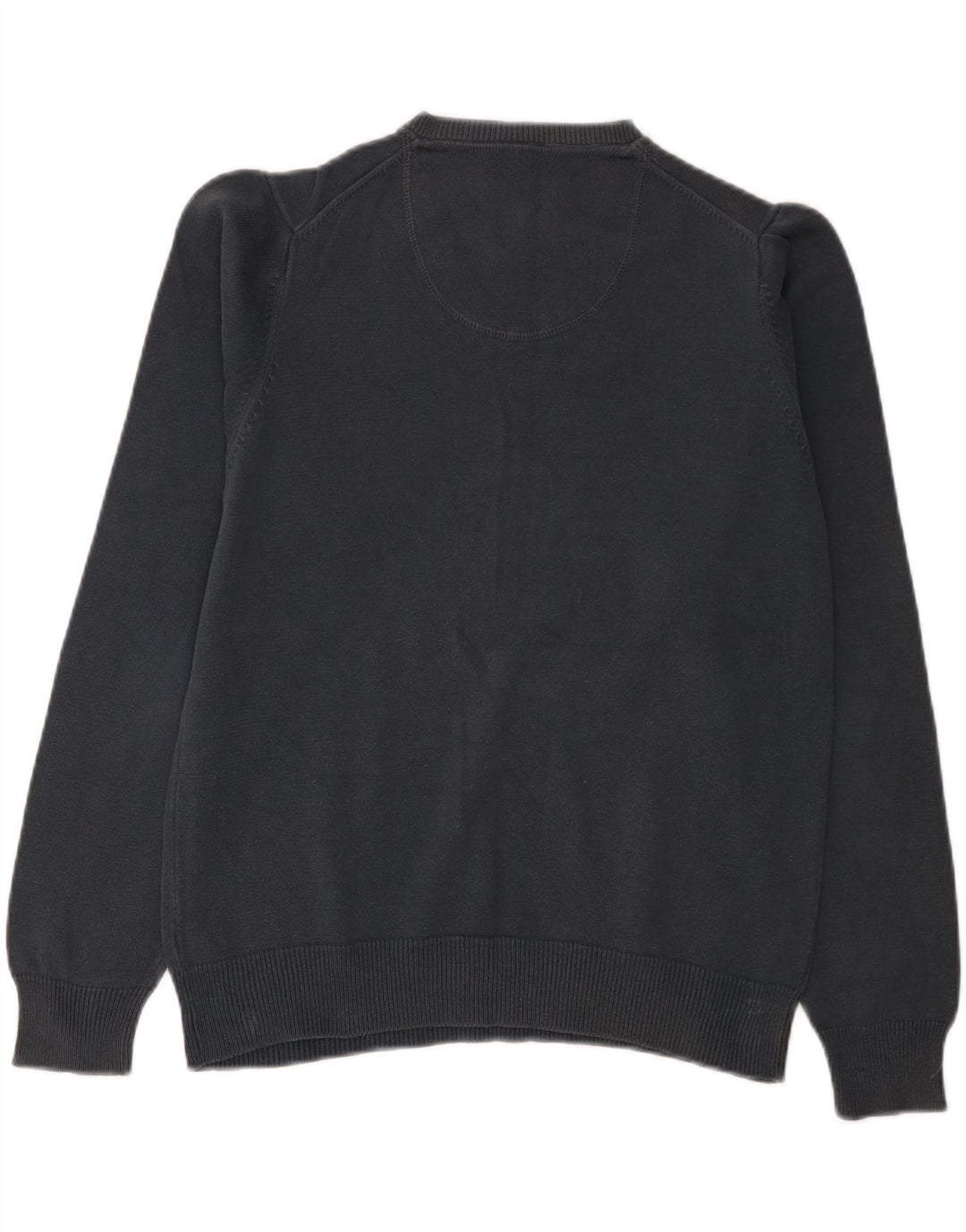 Marks & Spencer Damski sweter z dekoltem w kształcie litery V, UK 14, średni granatowy, bawełniany