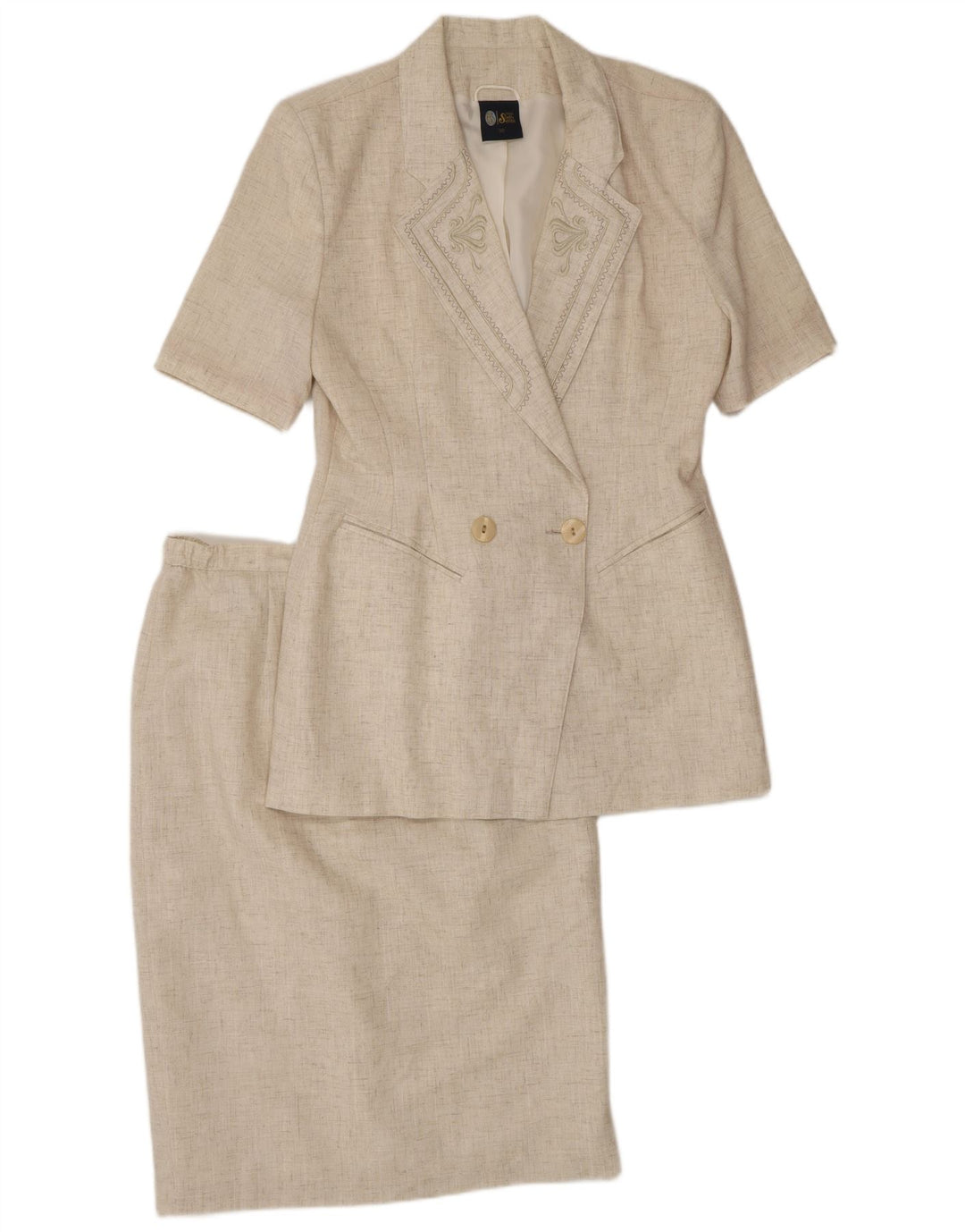 Dwuczęściowy zestaw damskich spódnic z krótkim rękawem Your Sixth Sense EU 38 Medium W28 Bei