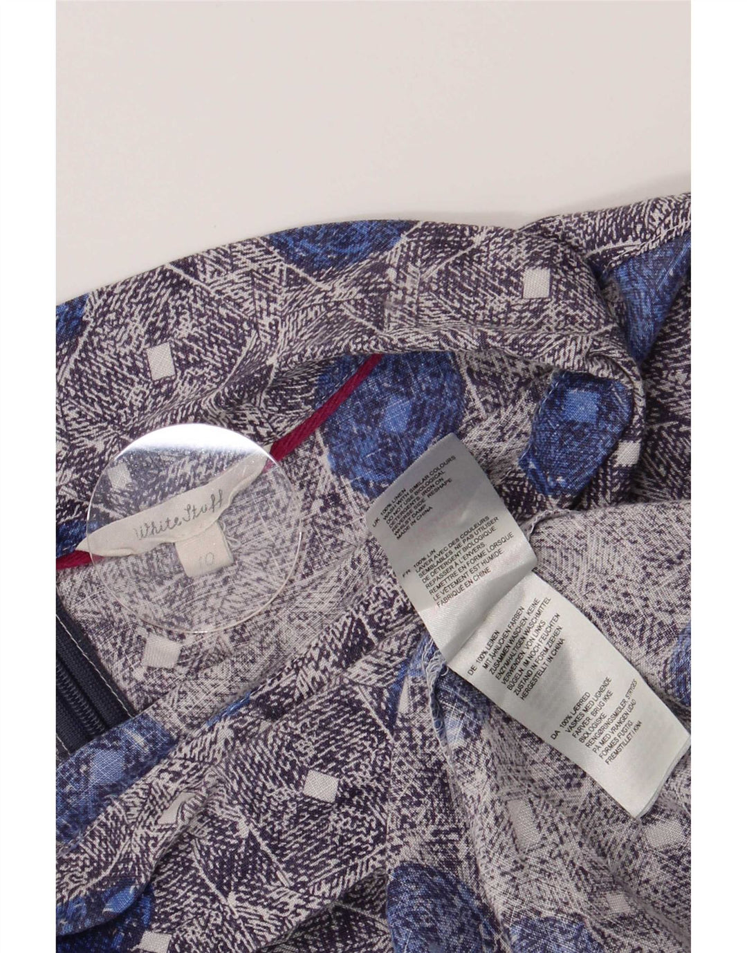 Bluzka damska White Stuff Top UK 10 Small Blue Floral Linen