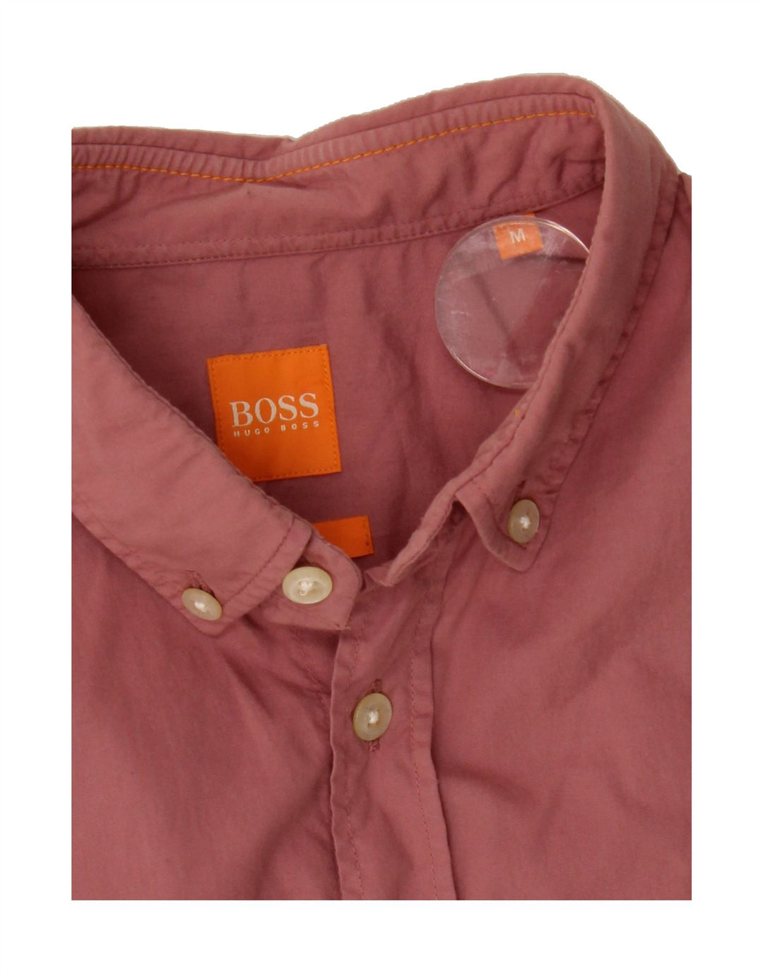 HUGO BOSS Womens Shirt UK 14 Medium Pink Vintage Hugo Boss and Second-Hand Hugo Boss from Messina Hembry 