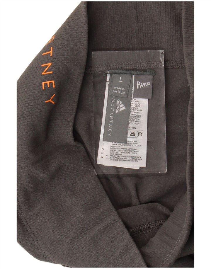Damskie legginsy adidas Stella McCartney Graphic UK 14, duże, szare, poliamidowe
