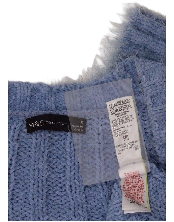 Marks & Spencer Damski sweter oversize UK 10 Small Blue