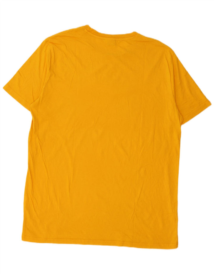 Męski T-shirt z grafiką Diadora, duży, żółty