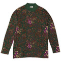 Sweter damski Andrea Mare z golfem UK 14, średni zielony paisley
