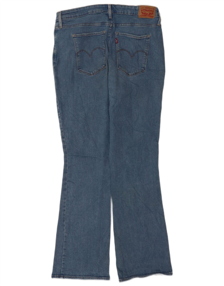 Damskie dżinsy Levi's 725 z wysokim stanem Bootcut W33 L32 Niebieska bawełna