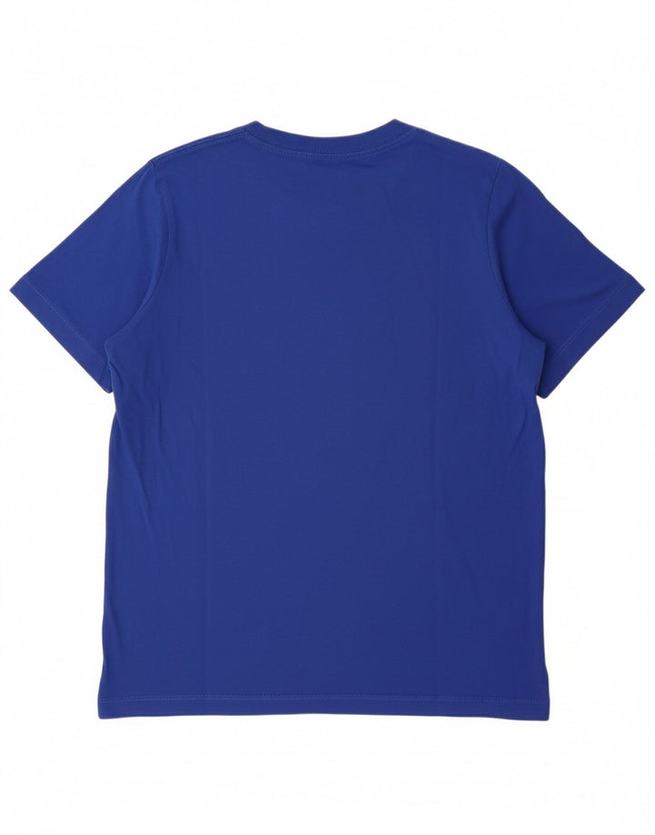 Chłopięcy T-shirt z grafiką NIKE, 13-14 lat, XL, niebieska, bawełniana