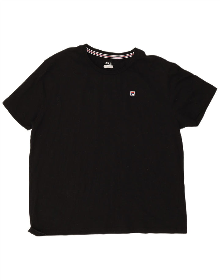 T-shirt męski Fila Top 3XL, czarny, bawełniany
