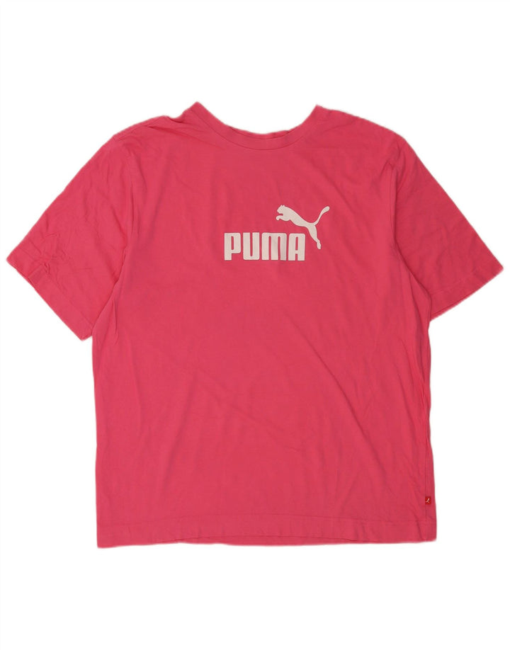 Męski T-shirt Puma z grafiką, duży, różowy