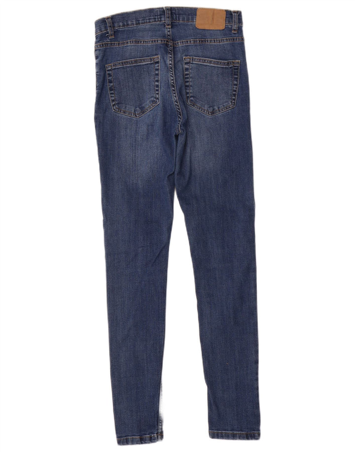 FRENCH CONNECTION Damskie jeansy skinny UK 10 Small W28 L29 Niebieska bawełna