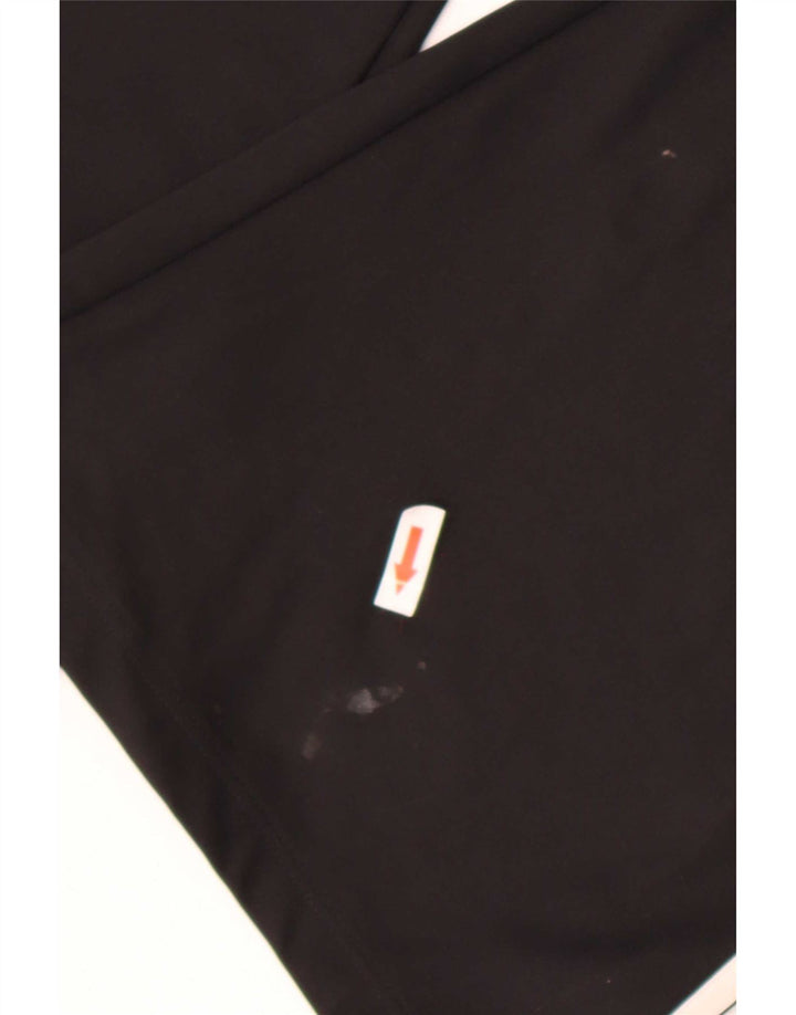Damskie spodnie dresowe Adidas Flare UK 10, małe, czarne, poliestrowe