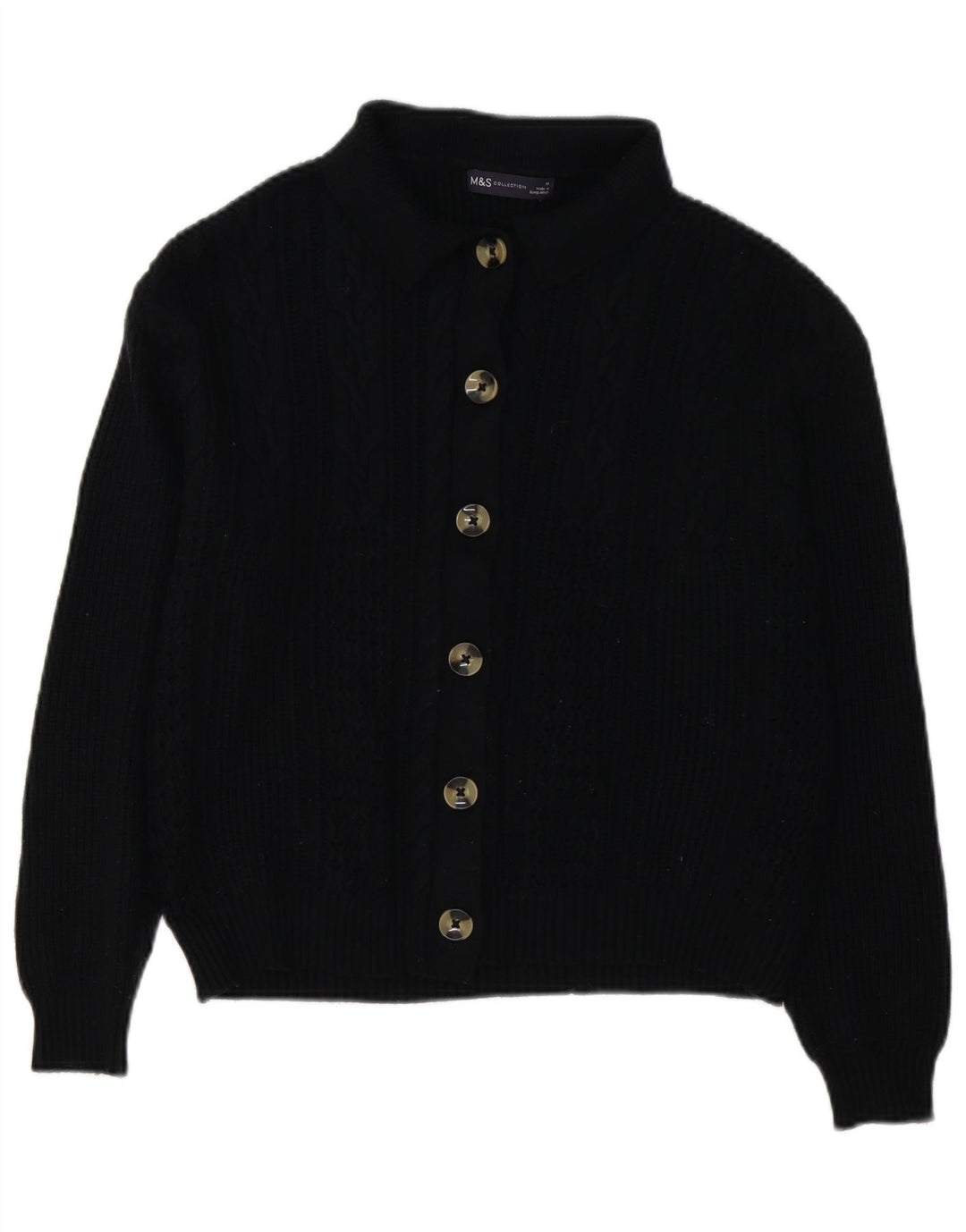 Sweter damski Marks & Spencer UK 14, średni czarny, wiskoza