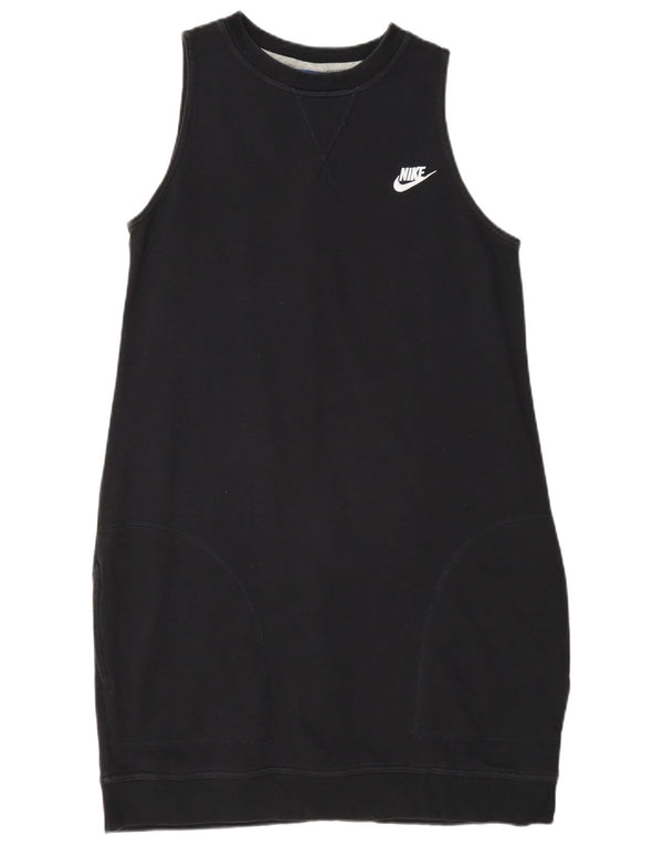 Damska bluza dresowa bez rękawów Nike, sukienka UK 14, duża, czarna bawełna