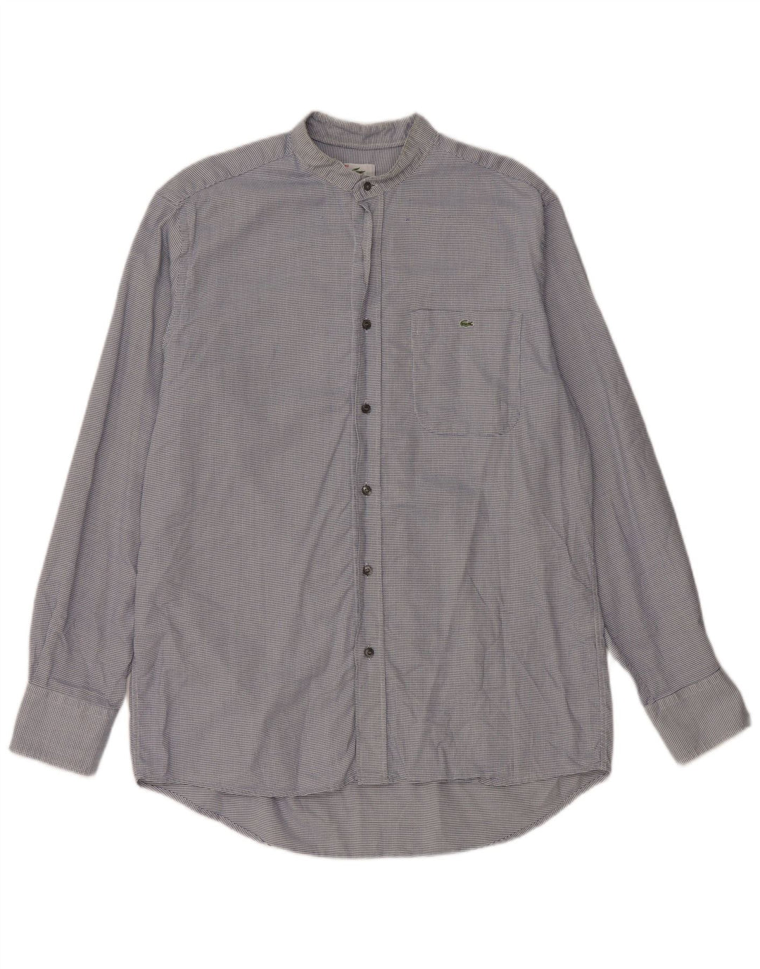 Koszula męska Lacoste w kratkę, rozmiar 40, bawełniana klasyczna, w kolorze średniego niebieskiego w pepitkę