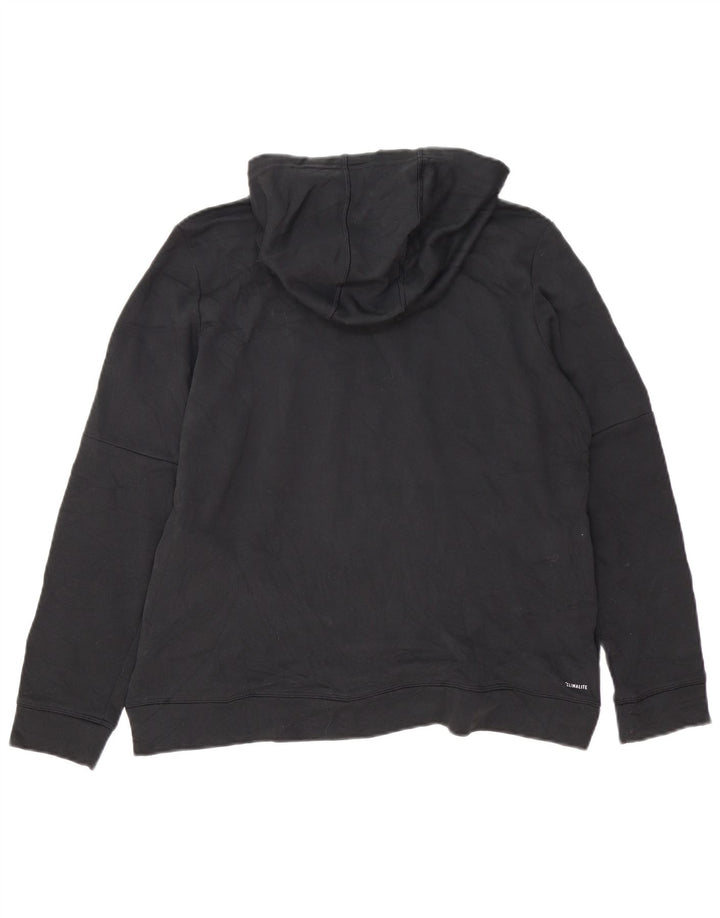 Damska bluza z kapturem Adidas Climalite UK 16/18, duży, czarny poliester