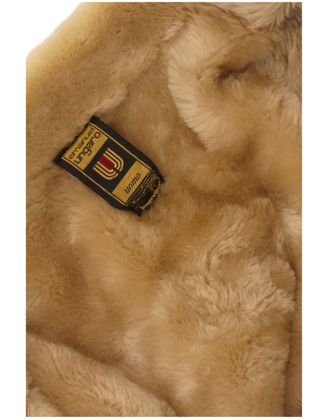 Płaszcz męski Emanuel Ungaro Shearling UK 38 średni beż