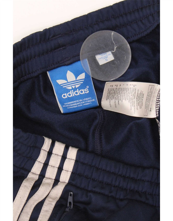Męskie spodnie dresowe Adidas, małe, granatowe, poliestrowe
