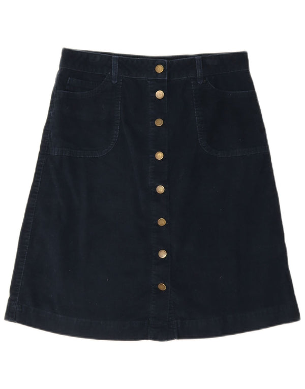 Damska spódnica sztruksowa Monsoon UK 10 Small W27 Granatowa bawełna