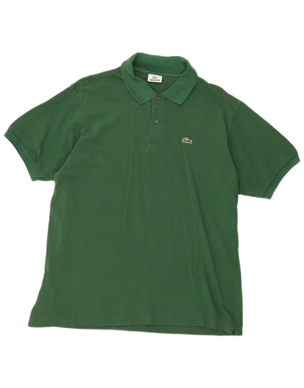 Męska koszulka polo Lacoste, rozmiar 6, XL, zielona bawełna