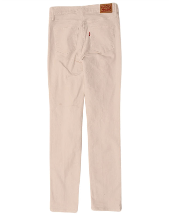 Damskie jeansy wyszczuplające Levi's W28 L31 Biała bawełna
