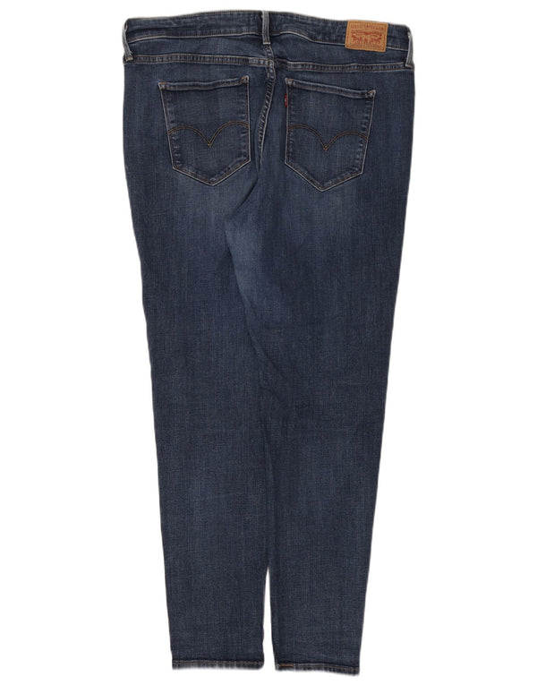Damskie dżinsy Levi's Shaping Skinny US 18 2XL W36 L30 Granatowa bawełna