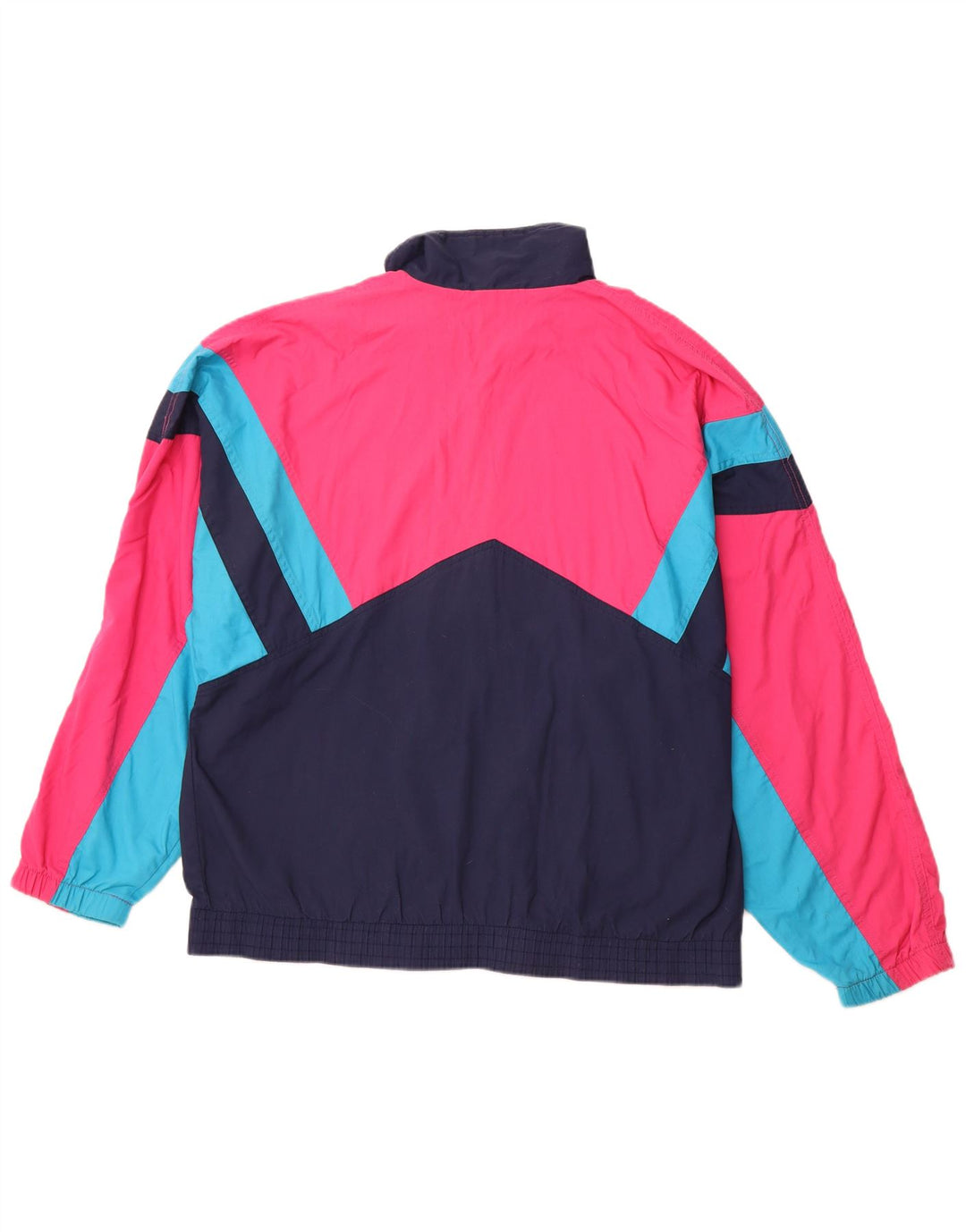 Męska kurtka dresowa LEOPARD XL, granatowa, z poliestru w blokach kolorów