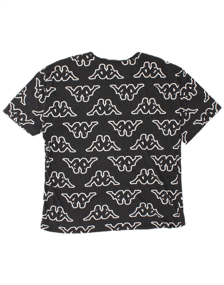 Męski T-shirt z grafiką Kappa Tezenis, duży, czarny