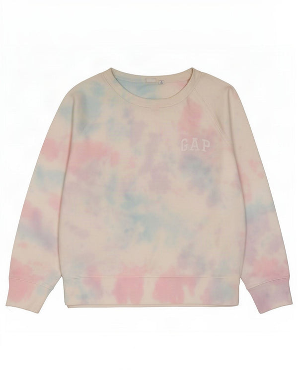 Damska bluza Gap UK 16, duża, biała, bawełniana Tie Dye