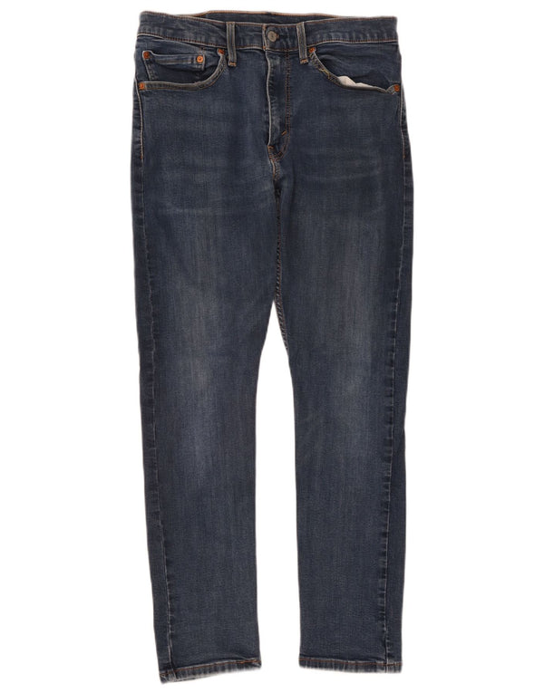 Męskie jeansy LEVI'S 512 Slim, zwężane, W34 L30, niebieska bawełna