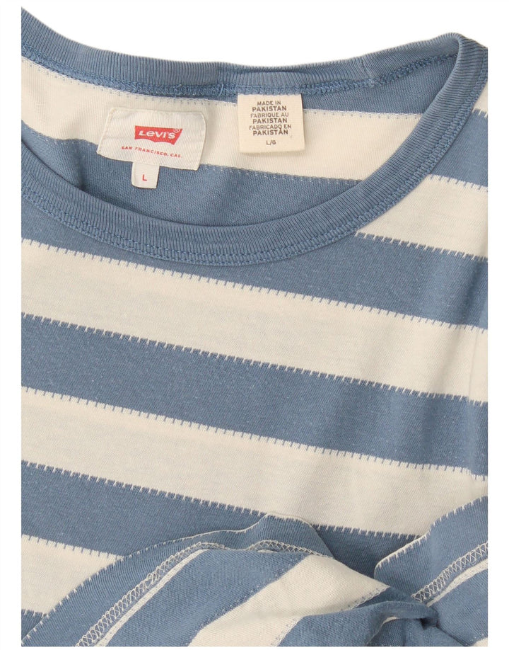 Męski T-shirt Levi's Top w duże niebieskie paski