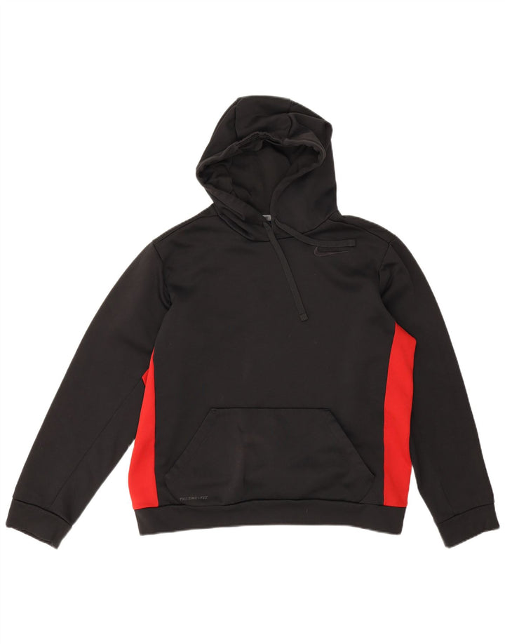 Damska bluza z kapturem Nike UK 14, poliester w kolorze średniej czarnej kolorystyki