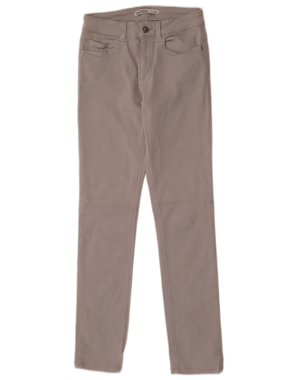 Spodnie damskie Zara Skinny Casual EU 36 XS W26 L28 Szara bawełna