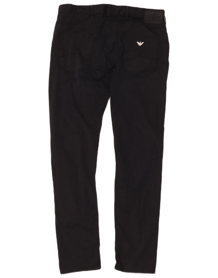 Męskie jeansy Armani Slim W36 L32 Granatowa bawełna