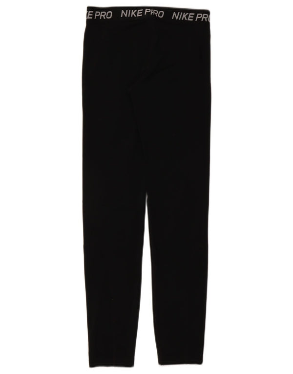 Damskie legginsy Nike Graphic UK 4 XS, czarne, poliestrowe
