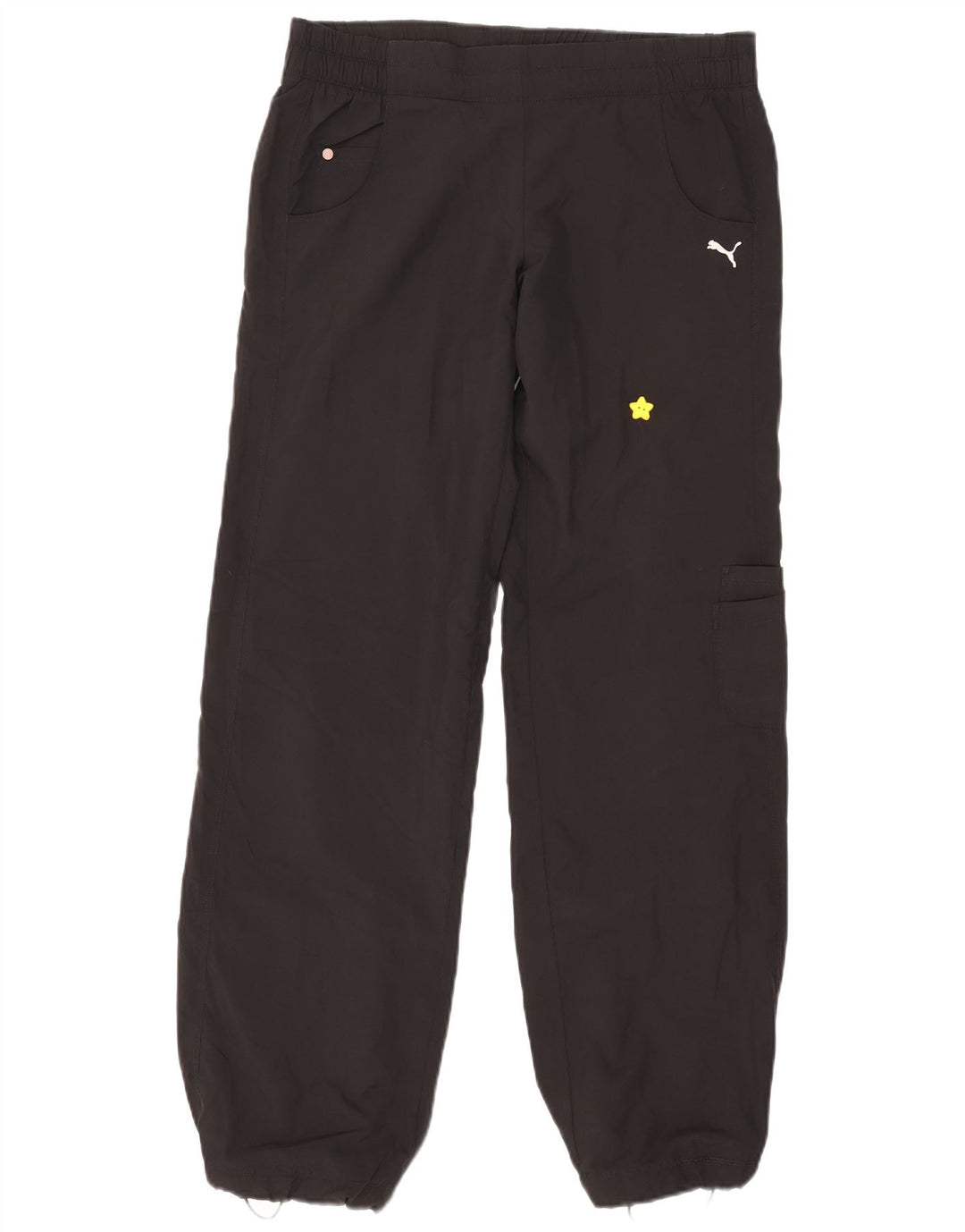 Damskie spodnie cargo Puma Joggers UK 12 Medium W32 L33 Czarny poliester