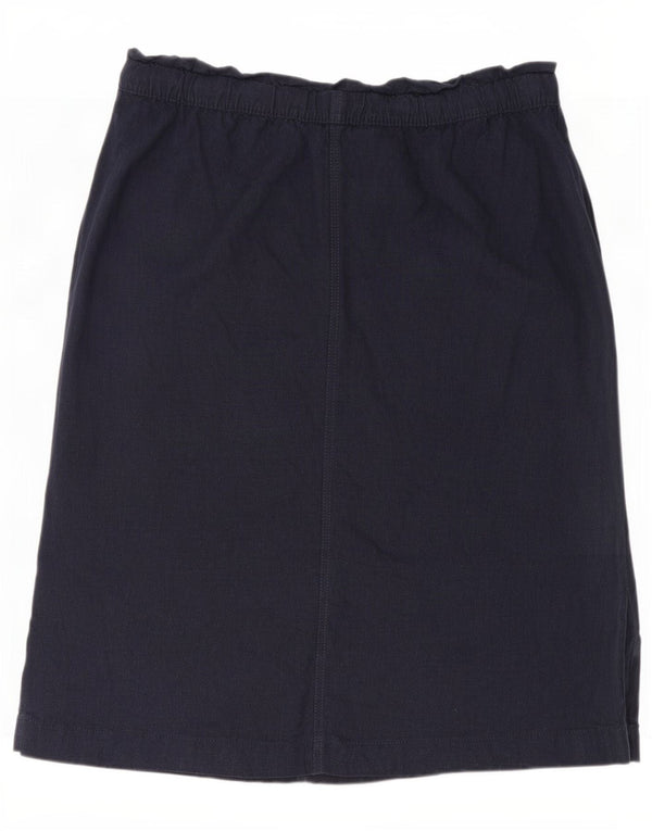 Marks & Spencer Damska spódnica midi UK 18 XL W38 Granatowa, lniana