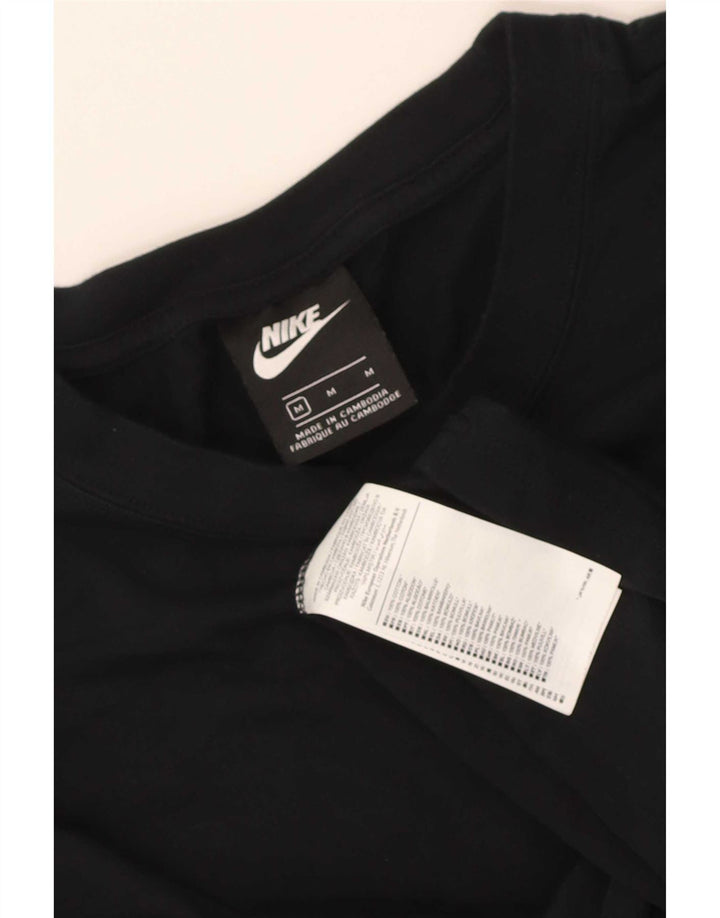 T-shirt męski Nike, średni czarny, bawełniany